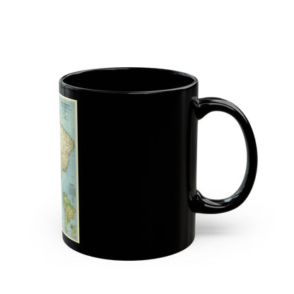 South America (1942) (Map) Black Coffee Mug-The Sticker Space