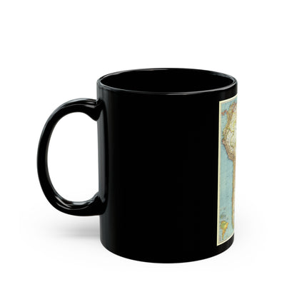 South America (1942) (Map) Black Coffee Mug-The Sticker Space