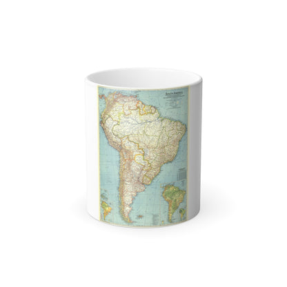 South America (1942) (Map) Color Changing Mug 11oz-11oz-The Sticker Space