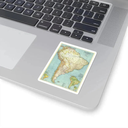 South America (1942) (Map) STICKER Vinyl Kiss-Cut Decal - The Sticker Space