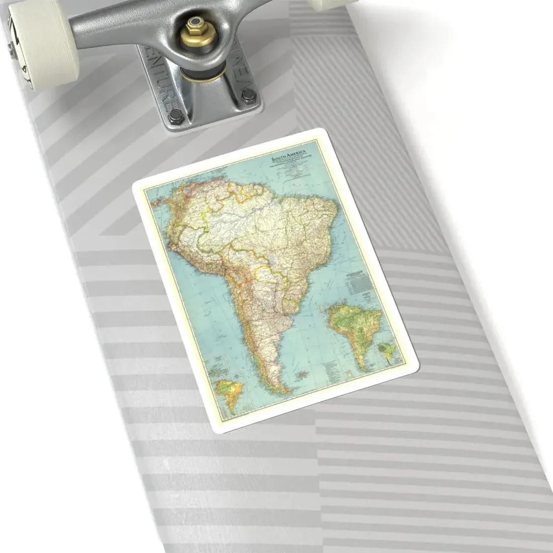 South America (1942) (Map) STICKER Vinyl Kiss-Cut Decal - The Sticker Space