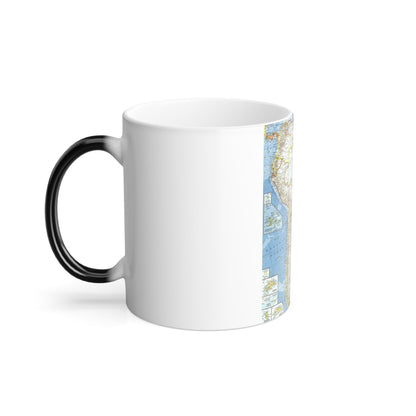 South America (1960) (Map) Color Changing Mug 11oz-11oz-The Sticker Space