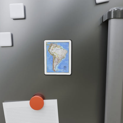 South America (1972) (Map) Refrigerator Magnet-The Sticker Space