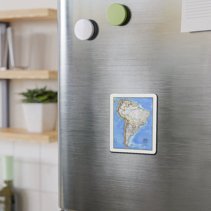 South America (1972) (Map) Refrigerator Magnet-The Sticker Space