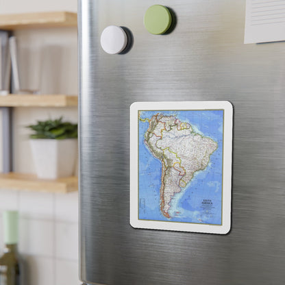 South America (1972) (Map) Refrigerator Magnet-The Sticker Space