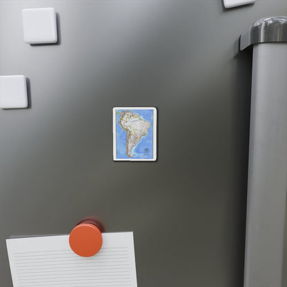 South America (1972) (Map) Refrigerator Magnet-The Sticker Space