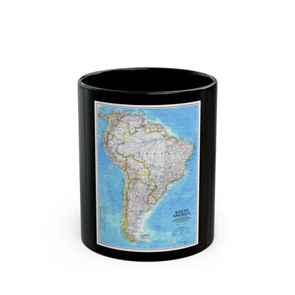 South America (1992) (Map) Black Coffee Mug-11oz-The Sticker Space