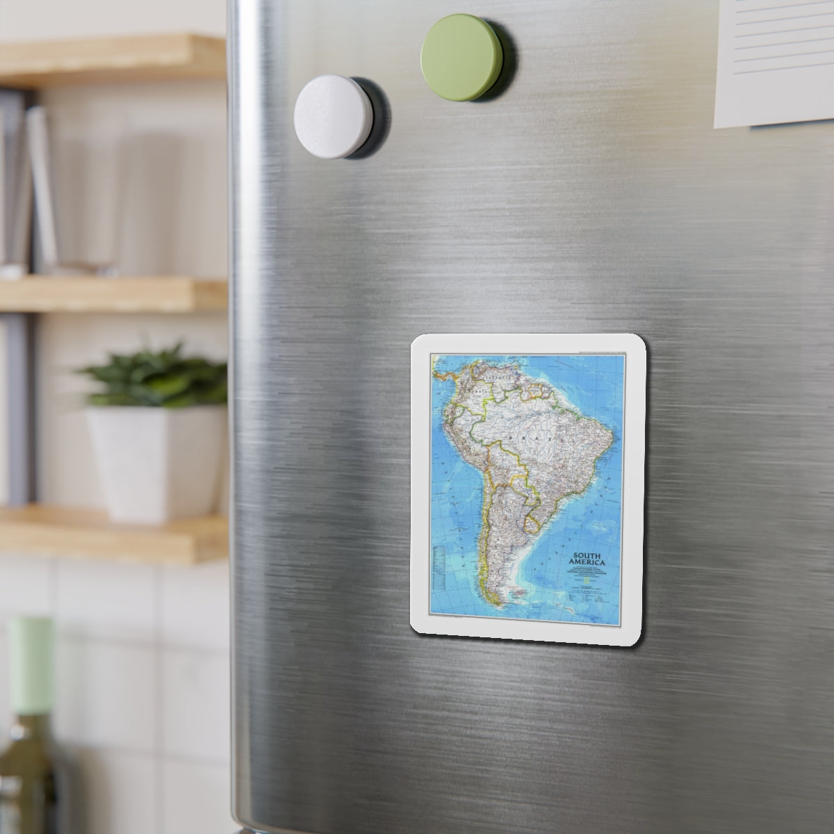 South America (1992) (Map) Refrigerator Magnet-The Sticker Space