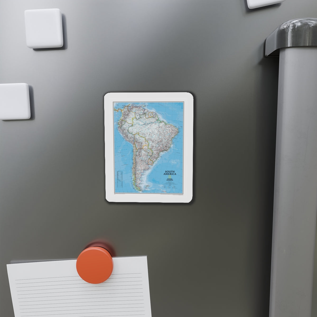 South America (2007) (Map) Refrigerator Magnet-The Sticker Space