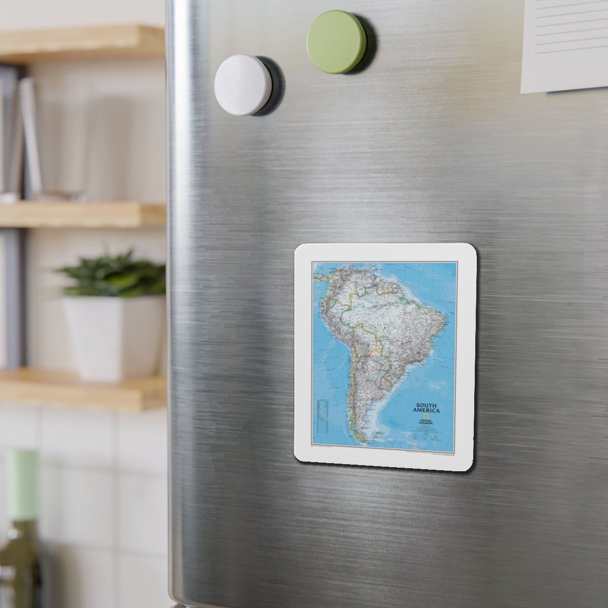 South America (2007) (Map) Refrigerator Magnet-The Sticker Space