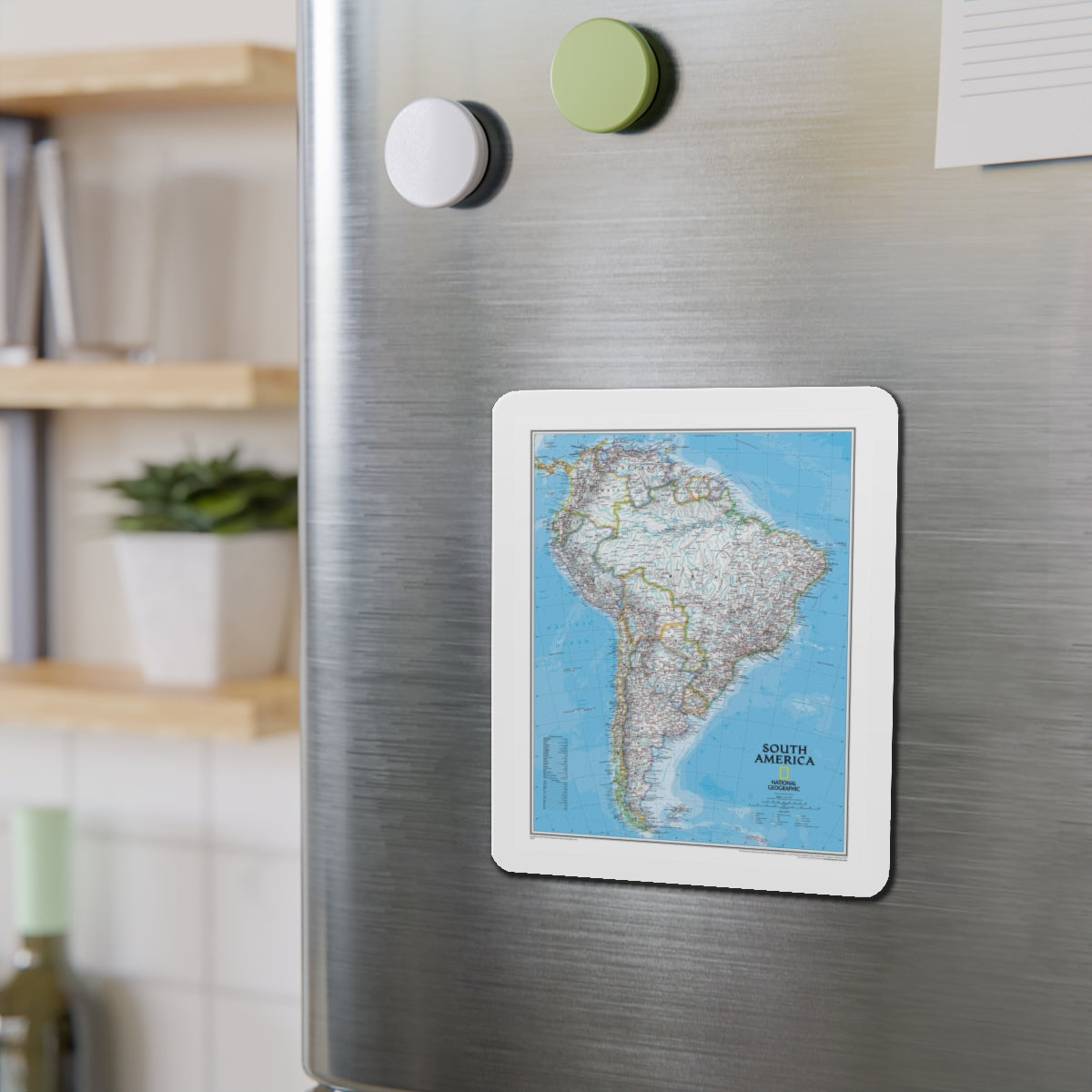 South America (2007) (Map) Refrigerator Magnet-The Sticker Space