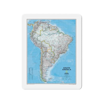 South America (2007) (Map) Refrigerator Magnet 3 Inch - The Sticker Space