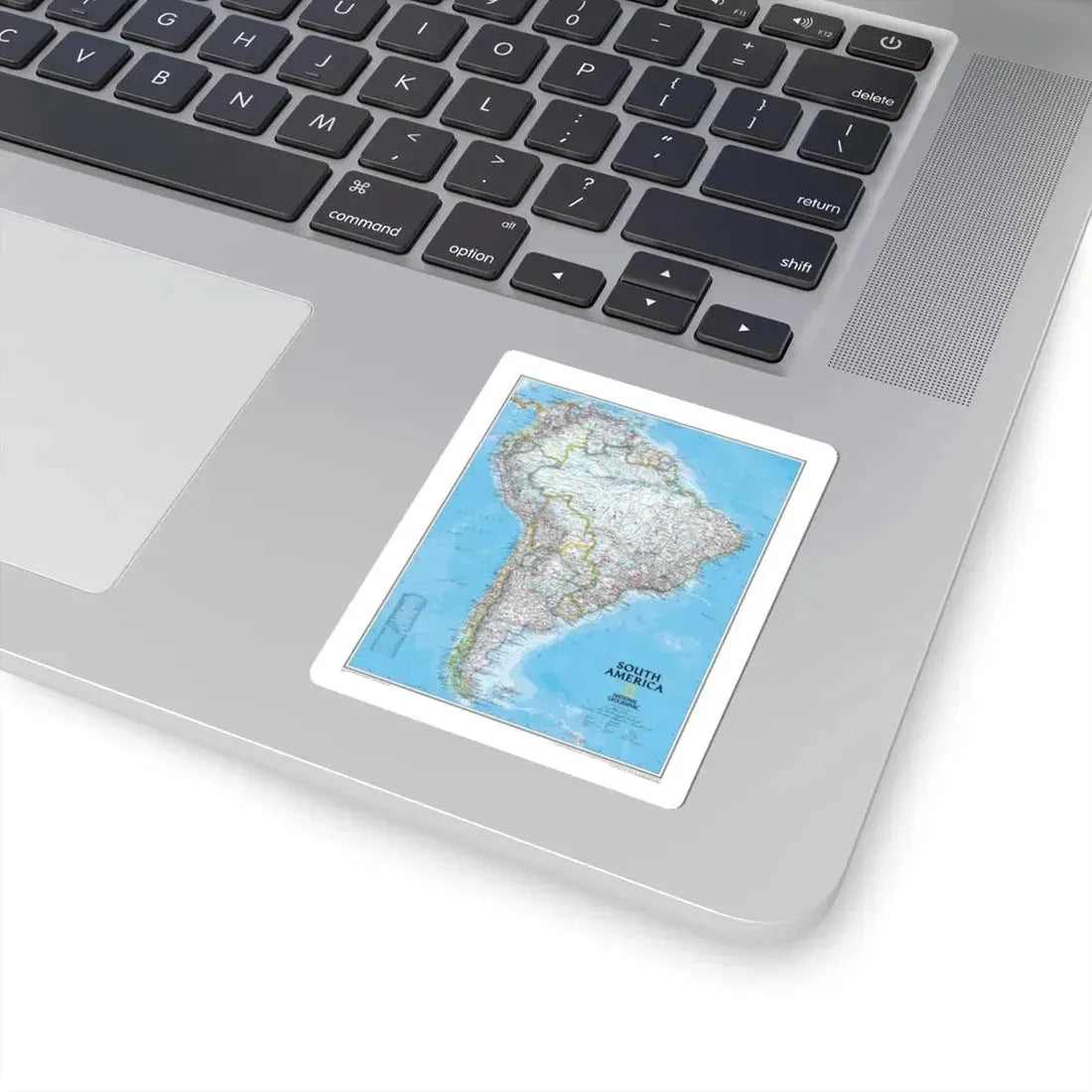 South America (2007) (Map) STICKER Vinyl Kiss-Cut Decal - The Sticker Space