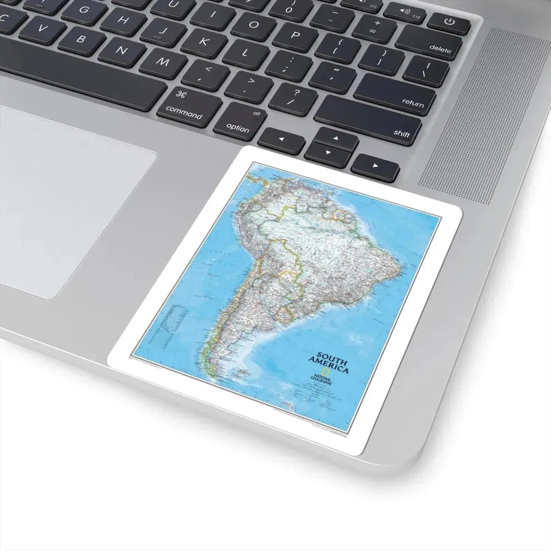 South America (2007) (Map) STICKER Vinyl Kiss-Cut Decal - The Sticker Space