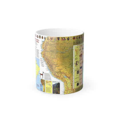 South America - Archaeology (1982) (Map) Color Changing Mug 11oz-11oz-The Sticker Space