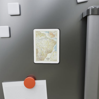 South America - Eastern (1955) (Map) Refrigerator Magnet-The Sticker Space