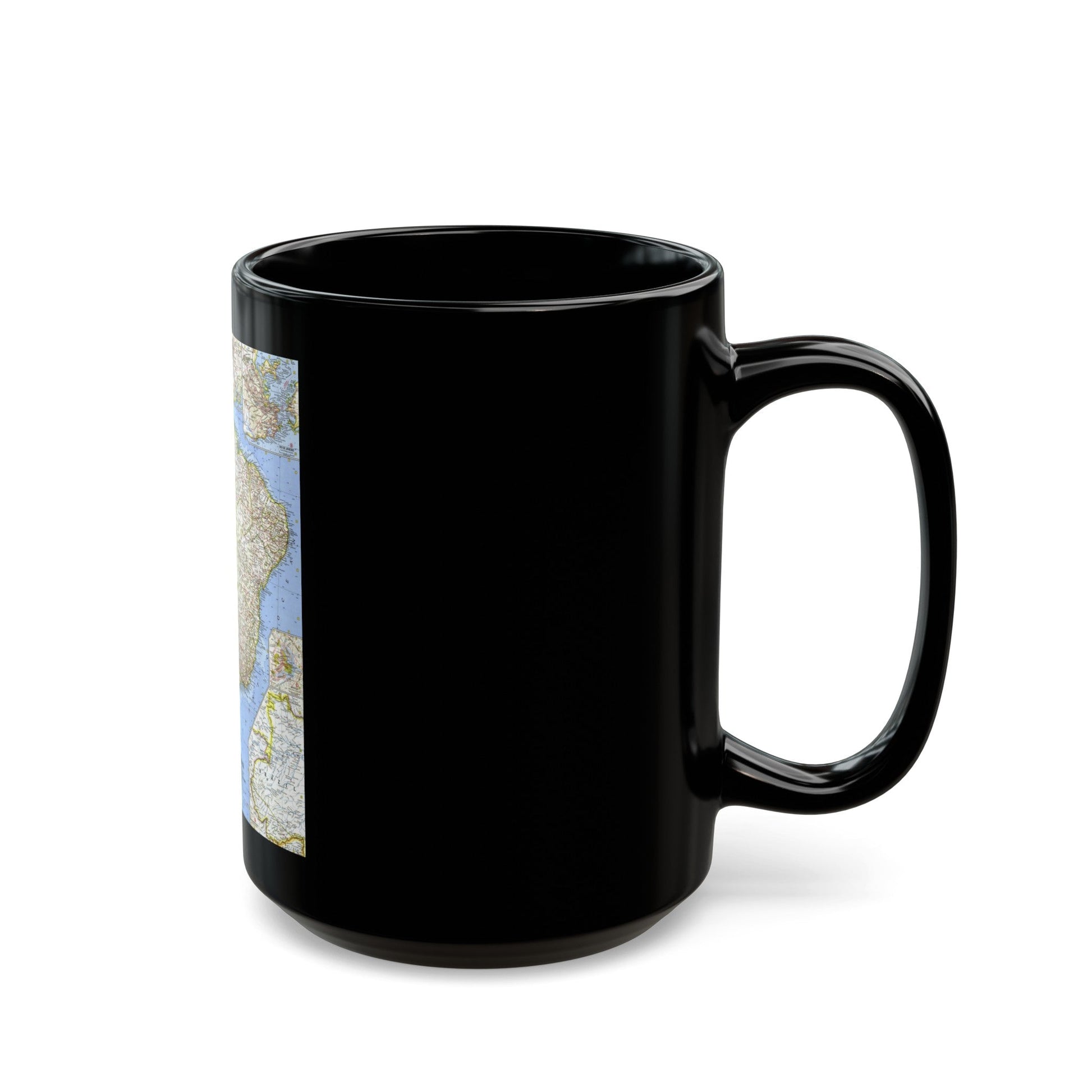 South America - Eastern (1962) (Map) Black Coffee Mug-The Sticker Space