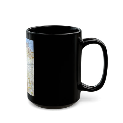 South America - Northwestern (1964) (Map) Black Coffee Mug-The Sticker Space