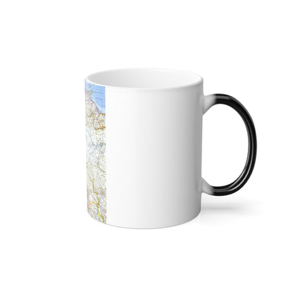 South America - Northwestern (1964) (Map) Color Changing Mug 11oz-11oz-The Sticker Space