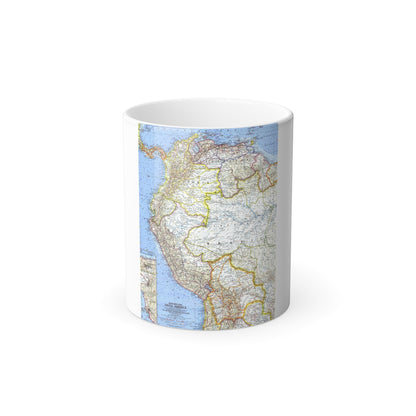 South America - Northwestern (1964) (Map) Color Changing Mug 11oz-11oz-The Sticker Space