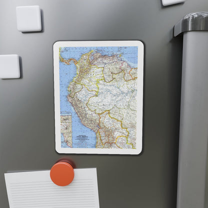 South America - Northwestern (1964) (Map) Refrigerator Magnet-The Sticker Space