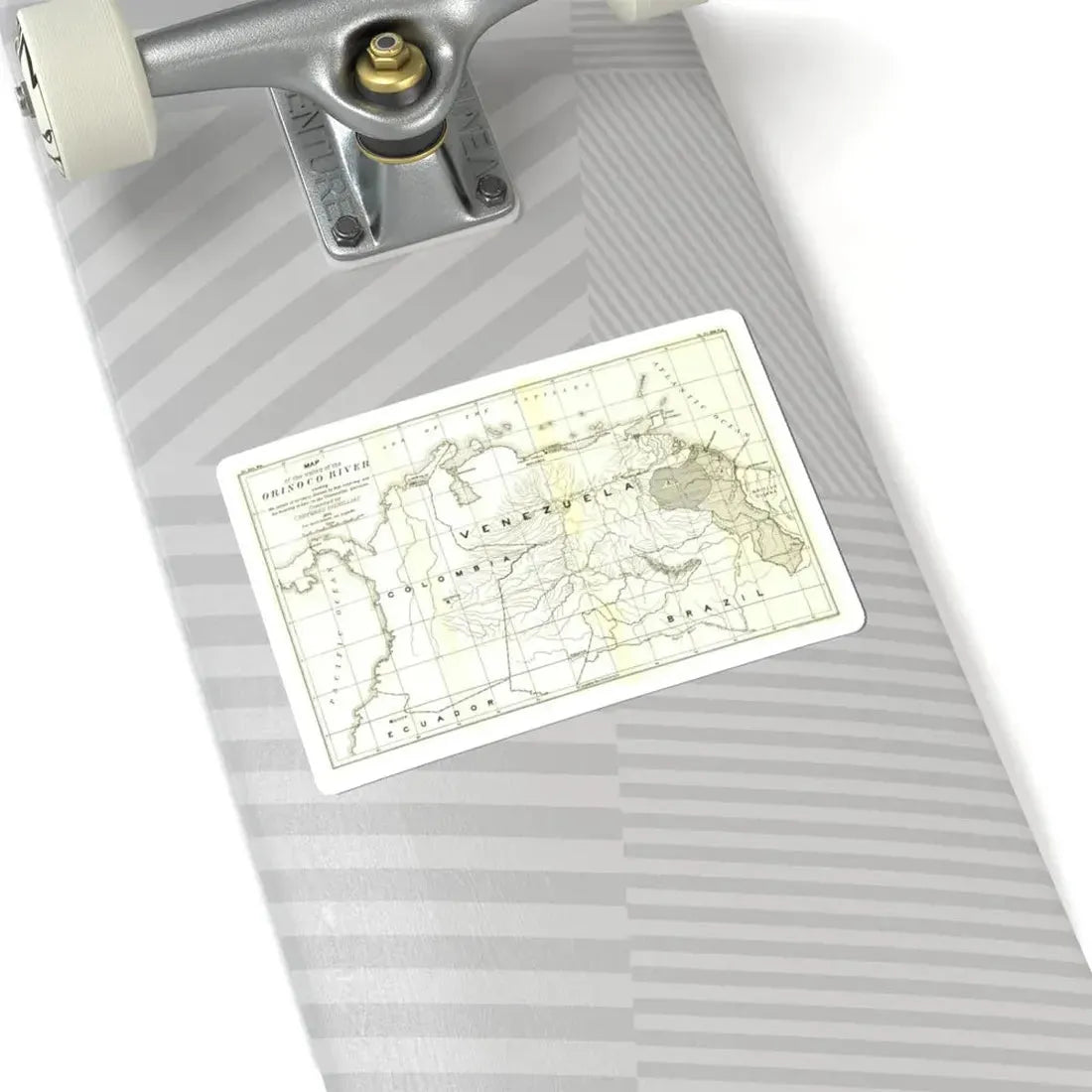 South America - Orinoco River (1896 (Map) STICKER Vinyl Kiss-Cut Decal - The Sticker Space
