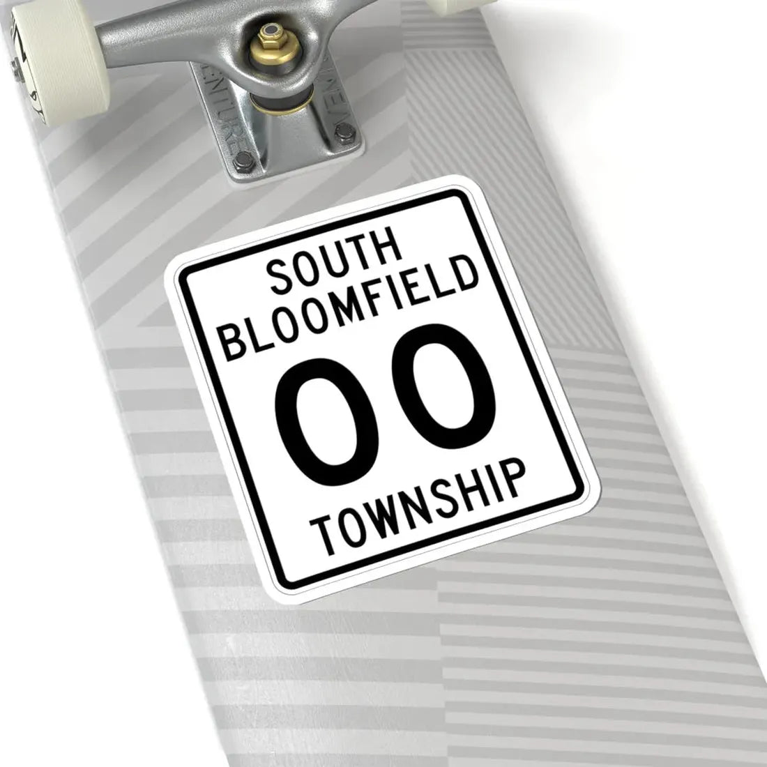 South Bloomfield Township Morrow County Ohio tall route shield template (Ohio) (Road Sign) STICKER Vinyl Kiss-Cut Decal - The Sticker Space