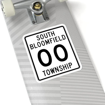 South Bloomfield Township Morrow County Ohio tall route shield template (Ohio) (Road Sign) STICKER Vinyl Kiss-Cut Decal - The Sticker Space