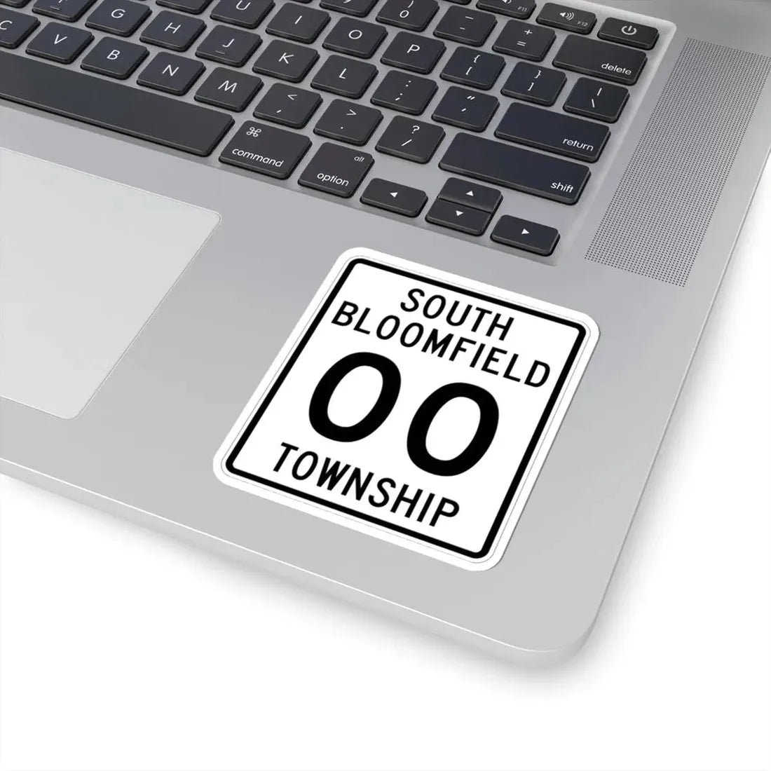 South Bloomfield Township Morrow County Ohio tall route shield template (Ohio) (Road Sign) STICKER Vinyl Kiss-Cut Decal - The Sticker Space