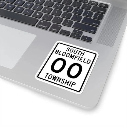 South Bloomfield Township Morrow County Ohio tall route shield template (Ohio) (Road Sign) STICKER Vinyl Kiss-Cut Decal - The Sticker Space