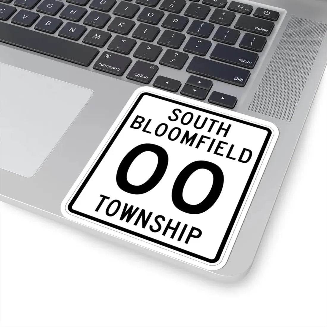 South Bloomfield Township Morrow County Ohio tall route shield template (Ohio) (Road Sign) STICKER Vinyl Kiss-Cut Decal - The Sticker Space