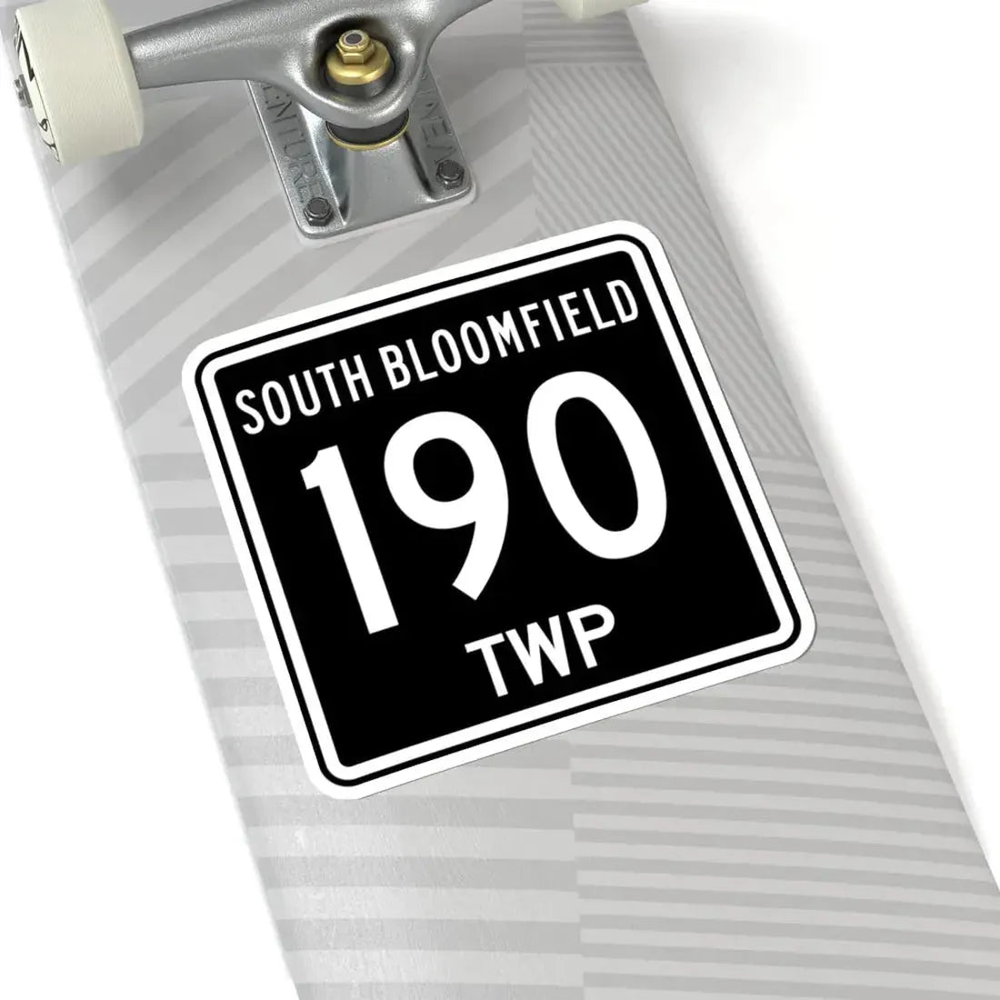 South Bloomfield Township Route 190 Morrow County Ohio (Ohio) (Road Sign) STICKER Vinyl Kiss-Cut Decal - The Sticker Space