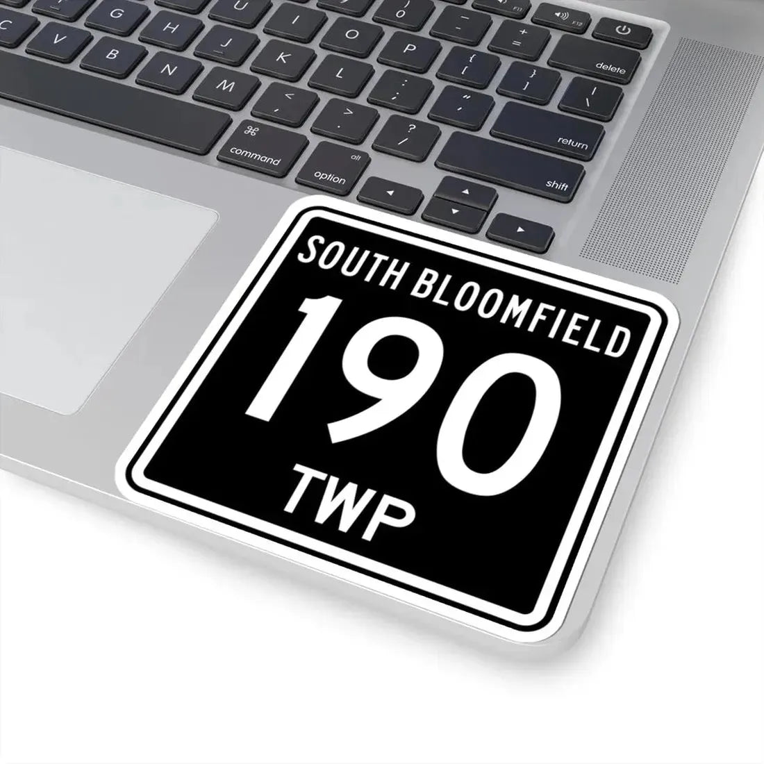 South Bloomfield Township Route 190 Morrow County Ohio (Ohio) (Road Sign) STICKER Vinyl Kiss-Cut Decal - The Sticker Space