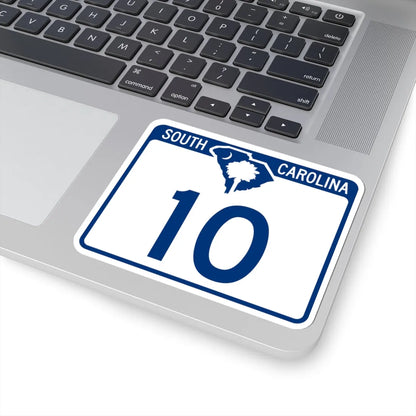 South Carolina 10 (South Carolina) (Road Sign) STICKER Vinyl Kiss-Cut Decal - The Sticker Space