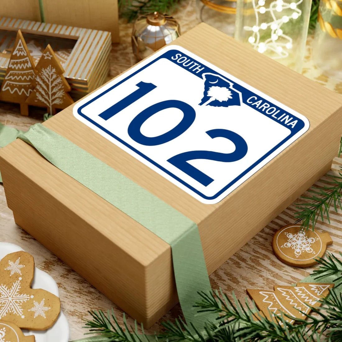 South Carolina 102 (South Carolina) (Road Sign) STICKER Vinyl Kiss-Cut Decal - The Sticker Space