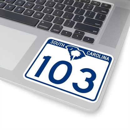 South Carolina 103 (South Carolina) (Road Sign) STICKER Vinyl Kiss-Cut Decal - The Sticker Space
