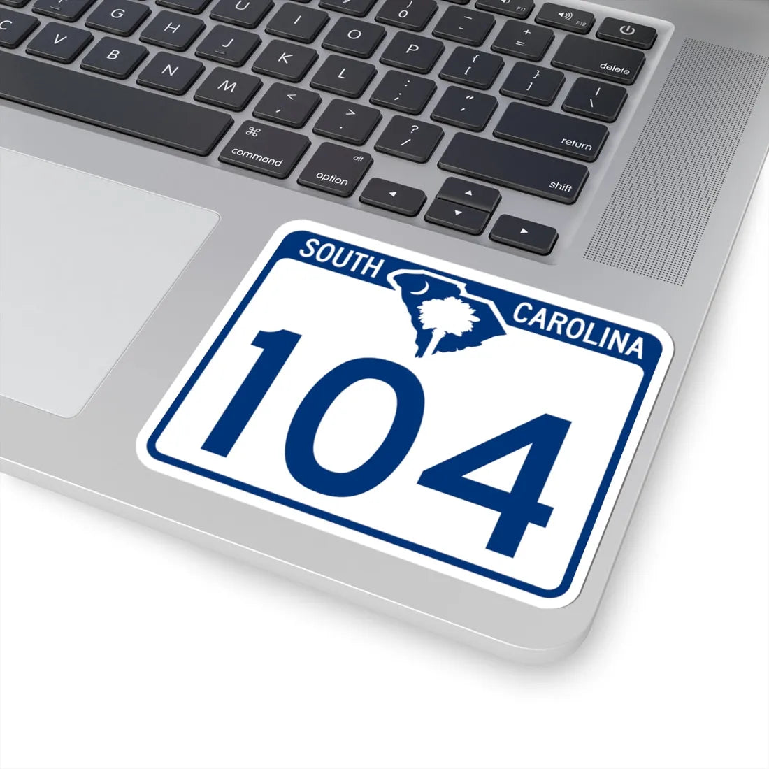 South Carolina 104 (South Carolina) (Road Sign) STICKER Vinyl Kiss-Cut Decal - The Sticker Space