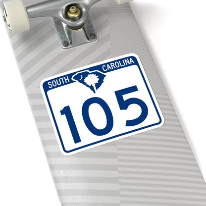 South Carolina 105 (South Carolina) (Road Sign) STICKER Vinyl Kiss-Cut Decal - The Sticker Space