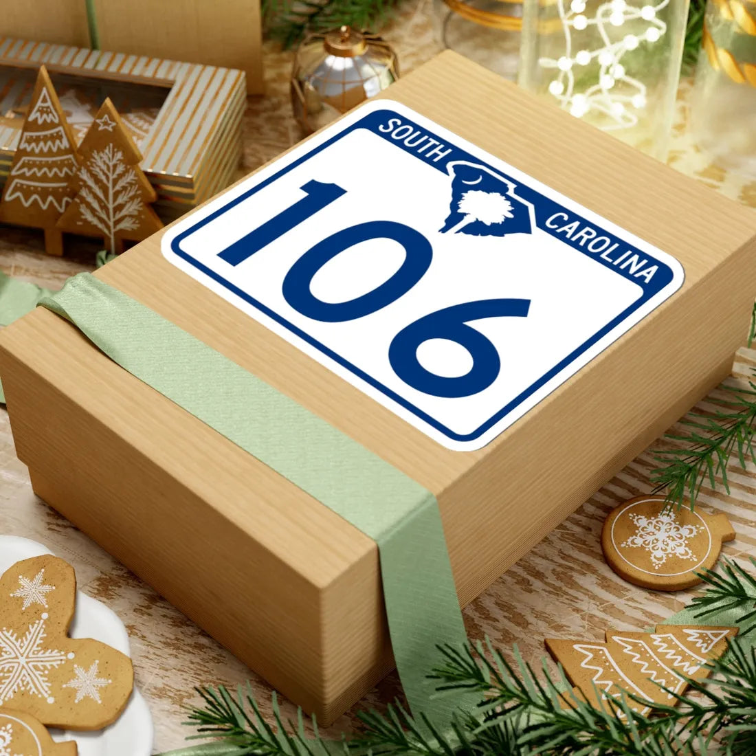 South Carolina 106 (South Carolina) (Road Sign) STICKER Vinyl Kiss-Cut Decal - The Sticker Space