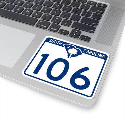 South Carolina 106 (South Carolina) (Road Sign) STICKER Vinyl Kiss-Cut Decal - The Sticker Space