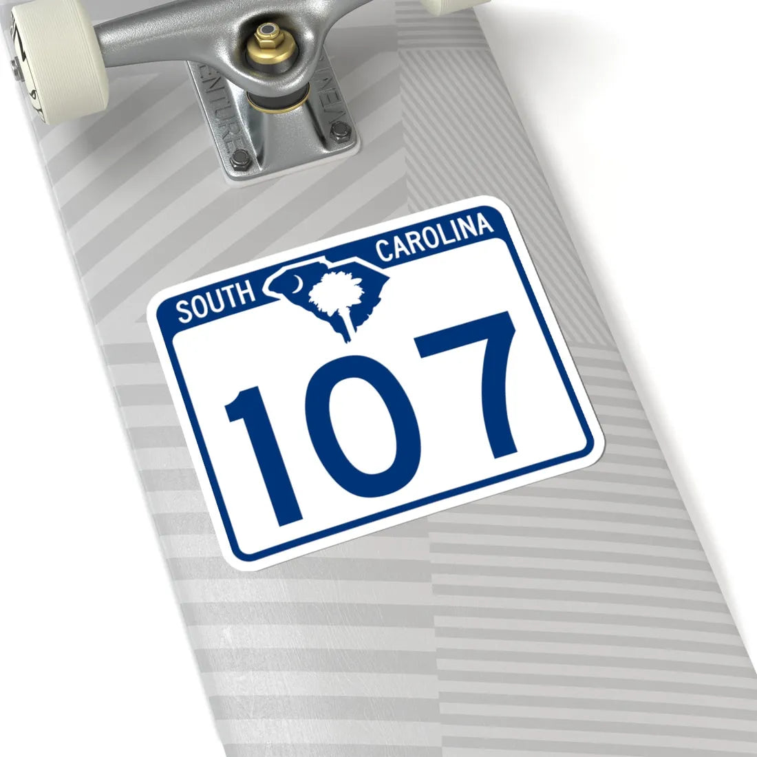 South Carolina 107 (South Carolina) (Road Sign) STICKER Vinyl Kiss-Cut Decal - The Sticker Space