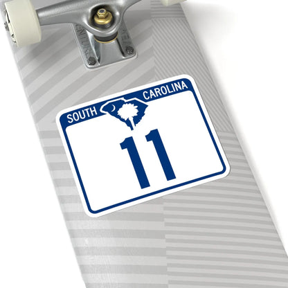 South Carolina 11 (South Carolina) (Road Sign) STICKER Vinyl Kiss-Cut Decal - The Sticker Space