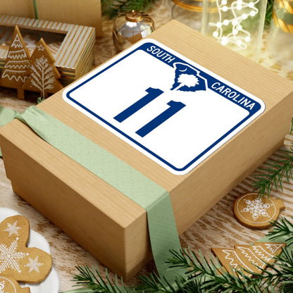 South Carolina 11 (South Carolina) (Road Sign) STICKER Vinyl Kiss-Cut Decal - The Sticker Space