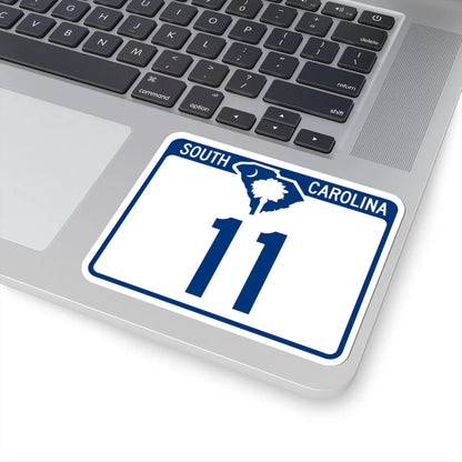 South Carolina 11 (South Carolina) (Road Sign) STICKER Vinyl Kiss-Cut Decal - The Sticker Space