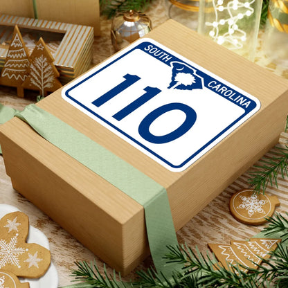 South Carolina 110 (South Carolina) (Road Sign) STICKER Vinyl Kiss-Cut Decal - The Sticker Space