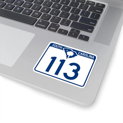 South Carolina 113 (South Carolina) (Road Sign) STICKER Vinyl Kiss-Cut Decal - The Sticker Space