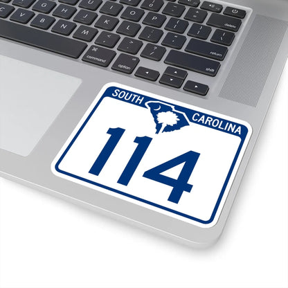 South Carolina 114 (South Carolina) (Road Sign) STICKER Vinyl Kiss-Cut Decal - The Sticker Space