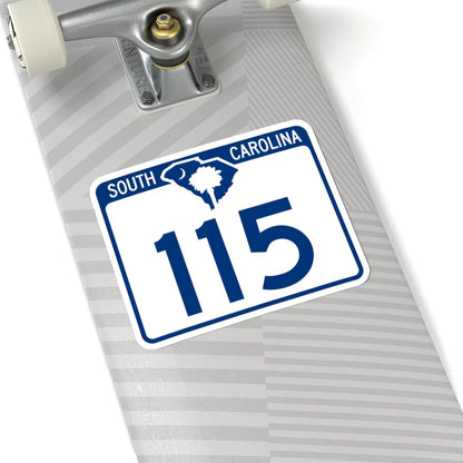 South Carolina 115 (South Carolina) (Road Sign) STICKER Vinyl Kiss-Cut Decal - The Sticker Space