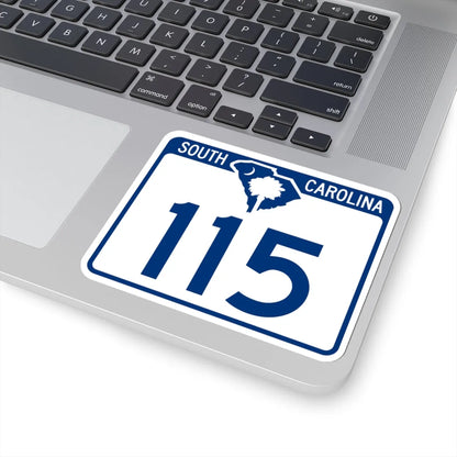 South Carolina 115 (South Carolina) (Road Sign) STICKER Vinyl Kiss-Cut Decal - The Sticker Space