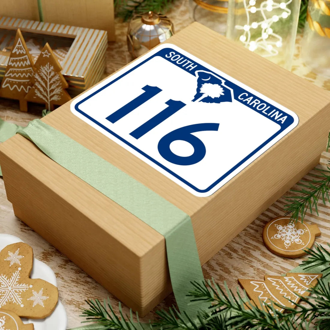 South Carolina 116 (South Carolina) (Road Sign) STICKER Vinyl Kiss-Cut Decal - The Sticker Space